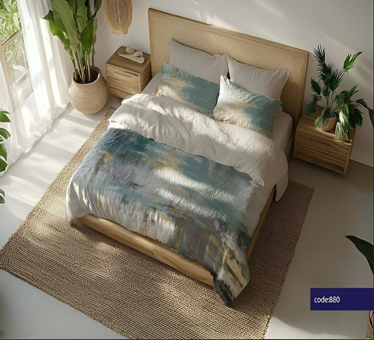 ست روتختی چاپ دیجیتال با پارچه نرم، لطیف، تنفسپذیر و ضدحساسیت
