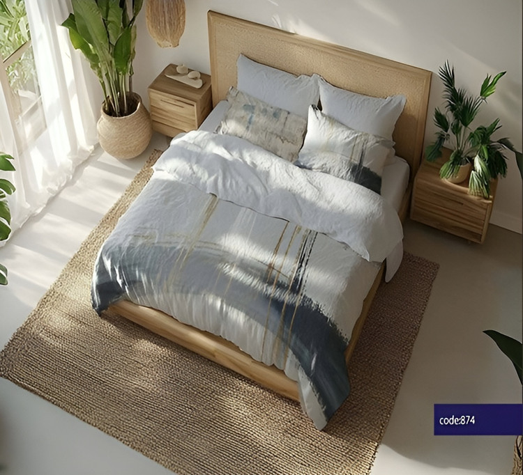 ست کامل روتختی چاپ دیجیتال مناسب استفاده روزانه، جهیزیه عروس و هدیه